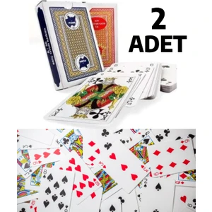 2 Adet Iskambil Pişti Oyun Kağıdı Briç Batak 52 Oyun Kağıdı A-30