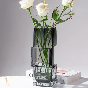 Cubos Gri Cam Vazo - 27 cm