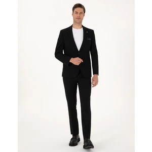 Pierre Cardin Erkek Siyah Slim Fit Takım Elbise 50317643-VR046