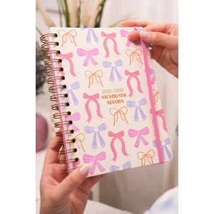 Matt Notebook 2025-2026 A5 Akademik Ajanda Spiralli 15X21 cm - 17 Aylık Fiyonklar