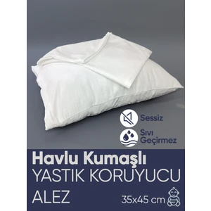 Piyes Home 2 'li Sıvı Geçirmez Fermuarlı Havlu Yastık Alezi 35 x 45