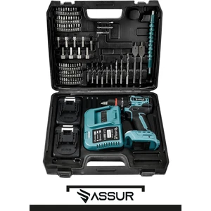 Assur Plus 21V Çelik Mandren Kömürsüz Motor Darbeli Şarjlı Matkap Vidalama