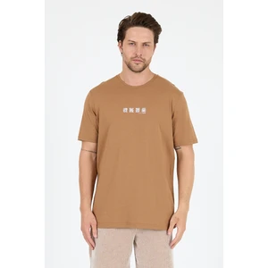 Erkek %100 Pamuk Bisiklet Yaka Kısa Kollu Baskılı T-Shirt  Rahat ve Şık Günlük Tişört 0106