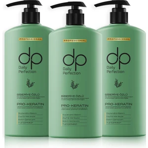 Dp Daily Perfection Şampuan Biberiye Özlü 800 ml x 3 Adet