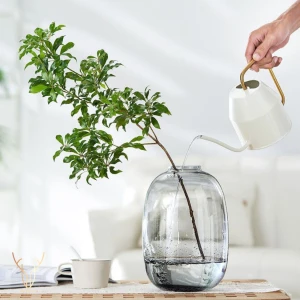 Nomo Grı Cam Vazo - 30,5 cm