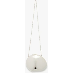 Zincir Askılı Asimetrik Metalik Çanta