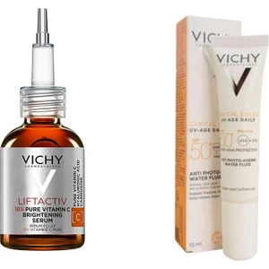 Liftactiv %16 Saf C Vitamini Serum 20 ml + Capital Soleil Uv Age Daily Spf 50 15 ml