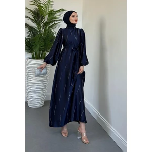 Kaitlyn Taşlı Abiye Lacivert