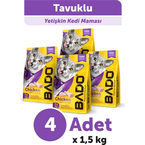 Kısırlaştırılmış Kedi Maması Tavuk Etli 1,5 kg 4'lü