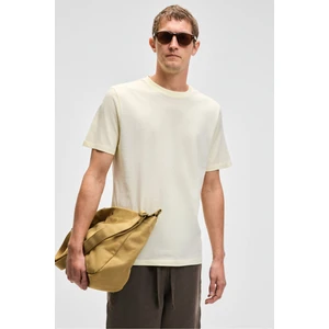 Mocassın Erkek %100 Pamuk Relaxed Fit Yuvarlak Yaka Kısa Kollu Sarı T-shirt