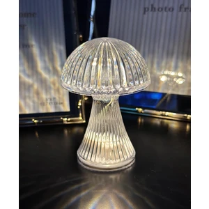 Mantar Model Pilli LED Masa Lambası 10 cm Ev Ofis Kullanımı İçin Şık Tasarım