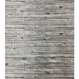 Renkli Duvarlar Gri Ahşap Desen Kendinden Yapışkanlı Duvar Kağıdı Paneli NW126