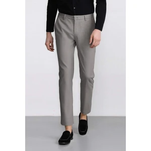 Twill Chino Kumaş Pantolon Slim Fit Dar Kesim Dar Paça Basic Düz Cepli B2091AX24AU