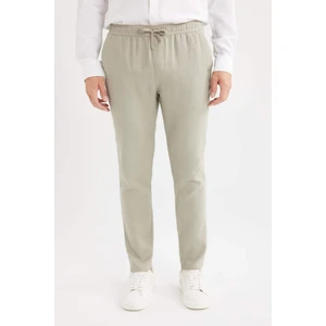 Yazlık Jogger Keten Düz Paça Pantolon D7542AX25SP