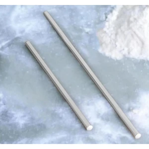 2 'li Oklava Alüminyum Paslanmaz (74-49 Cm) Metal Oklava Seti Hamur Açma Aparatı Sofra Mutfak