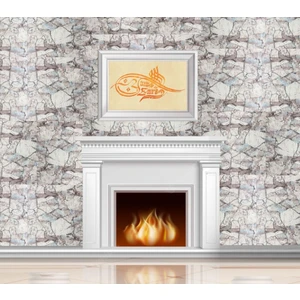 Renkli Duvarlar Kayrak Taş Desen Yapışkanlı Esnek 3D Duvar Paneli Kağıdı NW113