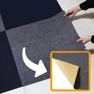 Kendinden Yapışkanlı Halıfleks Keçe Kaymaz Ev Tekne Ofis Yat Denizlicik Marina Kolay Uygulanabilir Yapışkanlı Karo Halı 40X40 cm