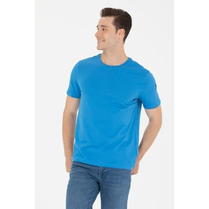 U.S. Polo Assn. Erkek Saks Basic Bisiklet Yaka Tişört 50264916-VR045