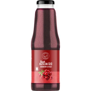 Kayla Gurme Kızılcık Özü - Meyve Taneli - Cam Şişe - Şeker İlavesiz - Katkısız