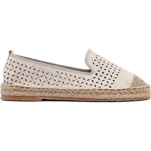 Kadın Bej Fileli Süet Espadril 25SFE402710