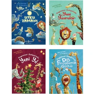 Hayvanat Bahçesinde Uyku Zamanı Hikayeleri Seti (4 Kitap)