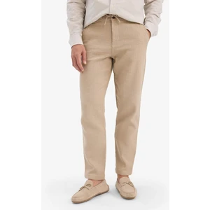 %100 Pamuk Yazlık Jogger Pantolon Regular Fit Normal Kesim Keten Görünümlü Düz Paça Cepli B4138AX25SP
