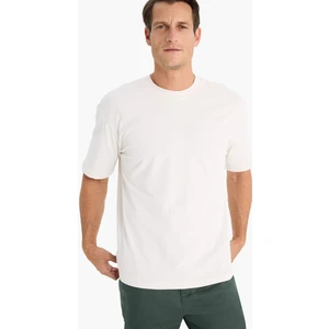 %100 Pamuk Boxy Fit Bisiklet Yaka Basic Düz Kısa Kollu Tişört D7481AX25SP