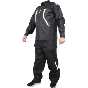 Motorcu Yağmurluk Tulumlu Takım Özel Tasarım Dikişsiz %100 Su Geçirmez Cepli Motosiklet Yağmurluk Anka Sıcak Frekans ile Birleştirme Sayesinde %100 Su Geçirmezs