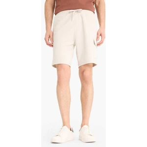Regular Fit Dokulu Düz Paça Kargo Cepli Basic Düz Şort B8796AX25SM