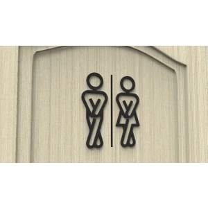 Tuvalet Kapısı Tabelası