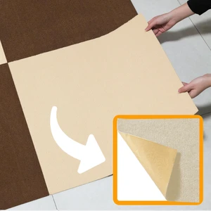Kendinden Yapışkanlı Halıfleks Keçe Kaymaz Ev Tekne Ofis Yat Denizlicik Marina Kolay Uygulanabilir Yapışkanlı Karo Halı 40X40 cm