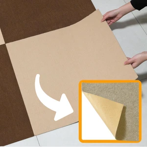 Kendinden Yapışkanlı Halıfleks Keçe Kaymaz Ev Tekne Ofis Yat Denizlicik Marina Kolay Uygulanabilir Yapışkanlı Karo Halı 40X40 cm