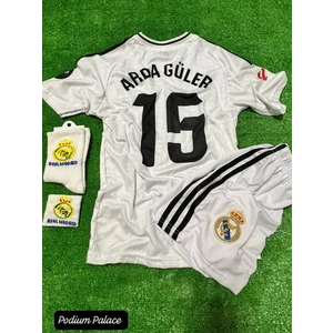 Real Madrid Arda Güler Beyaz Çocuk Forması 4'lü Set 24/25 Sezon Zyn(Beyaz)