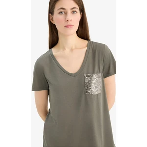 Regular Fit V Yaka Cepli Kısa Kollu Tişört U3769AZ25SP