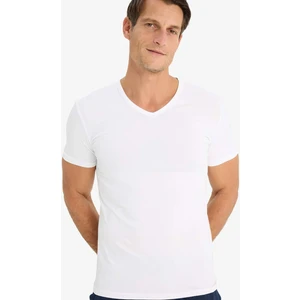 Slim Fit Dar Kesim V Yaka Basic Düz Üst L4884AZ25SP