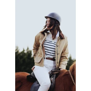 Regular Fit Polo Yaka Çizgili Kısa Kollu Triko Tişört C4402AX25SP