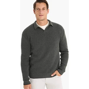 Defacto Standart Fit Polo Yaka Triko Kazak E5220Ax24Wn