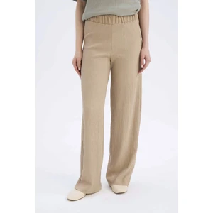 Bürümcük Pantolon Wide Leg Geniş Bol Paça Beli Lastikli C0200AX25SP