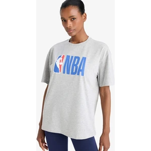 Defactofit Nba Wordmark Boxy Fit Bisiklet Yaka Baskılı Kısa Kollu TIŞÖRT Z3128AZ25SM