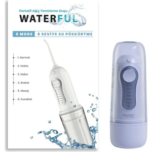 Waterful Portatif Ağız Temizleme Duşu Beyaz