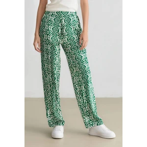 Regular Fit Geniş Bol Paça Desenli Palazzo Pantolon D4631AX25SP