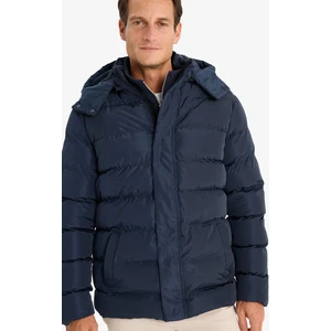 Regular Fit Kapüşonlu Fermuarlı Çıtçıt Kapamalı Cepli Şişme Mont E7286AX24WN