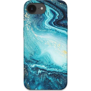 iPhone 16E Uyumlu Mermer Desenli Telefon Kılıfı + Ekran Koruyucu - 5818