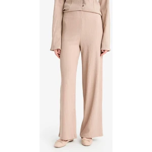 Wide Leg Beli Lastikli Geniş Paça Bürümcük Pantolon F0057AX25SP
