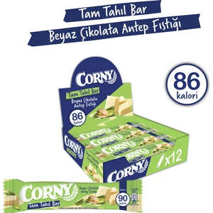 Tam Tahıl Bar Beyaz Çikolata Antep Fıstığı 20G x 12 Adet