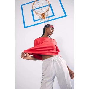 DeFactoFit NBA Chicago Bulls Oversize Geniş Kalıp Bisiklet Yaka Nakış Baskı Penye Kısa Kollu Tişört