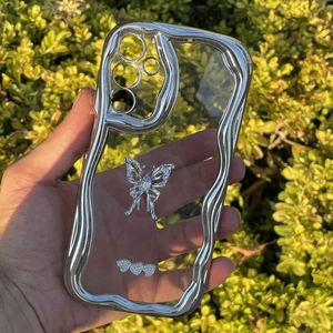 Samsung Galaxy A25 Kılıf Gümüş Taşlı Darbe Önleyici Silikon Kapak