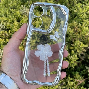 Xiaomi Redmi 13C Kılıf Gümüş Taşlı Darbe Önleyici Silikon Kapak