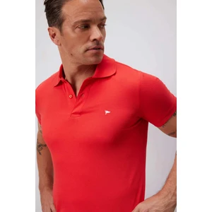 %100 Pamuk Slim Fit Dar Kesim Polo Yaka Nakışlı Kısa Kollu Tişört D7665AX25SP