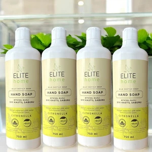 The Elite Home Bitkisel ve Vegan Sertifikalı Kastil Sabun Citronella 750 ml 4lü Set